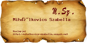 Mihálkovics Szabella névjegykártya